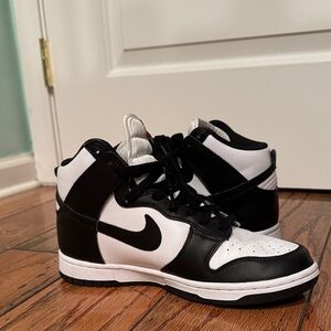 Nike High Top Dunks Black & White